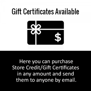 Store Credit/Gift Certificate